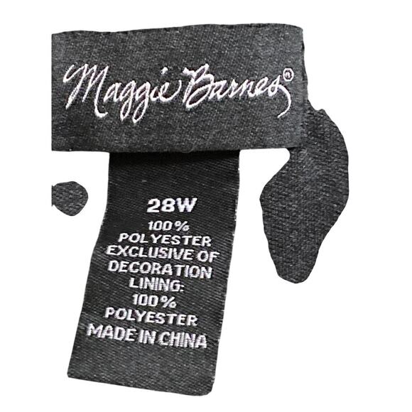 MAGGIE BARNES WO SIZE 28 FLOWEY DRESS PURPLE MAGENTA SEQUIN ACCENTS EUC - Picture 4 of 11